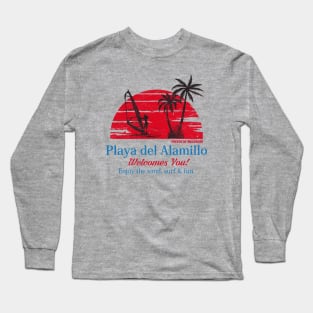 Red Sun - Playa del Alamillo Long Sleeve T-Shirt